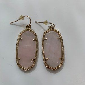 Kendra Scott Rose Quartz Elle Earrings